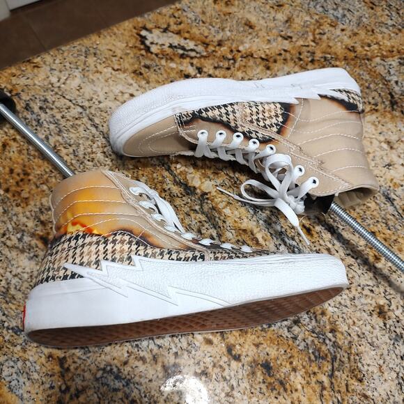 Vans Sk8-Hi Sneakers Tan/Pattern Women's 8 Mens 6.5 #721454 - Picture 7 of 15